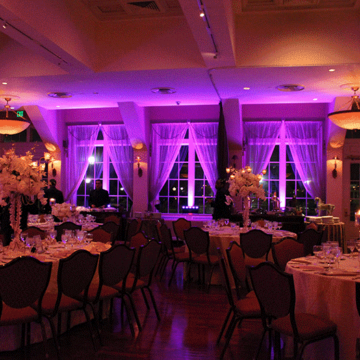 Uplighting for your wedding or event.